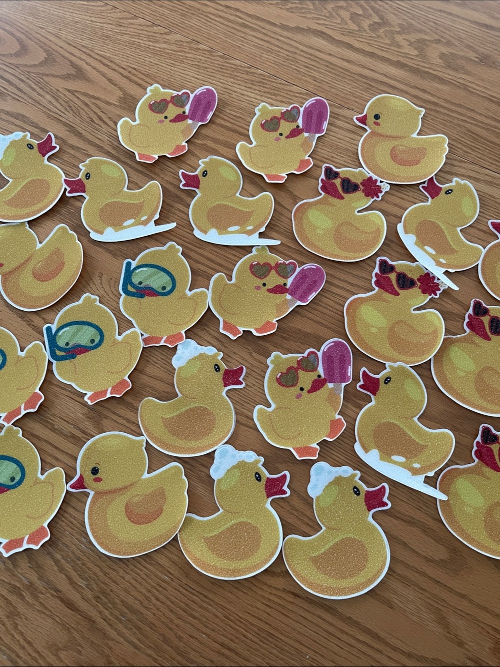 NEW Bathtub Non-slip Rubber Duck Stickers-set of 24🌼